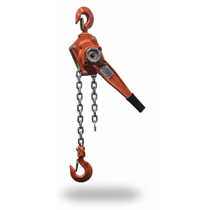 Palan manual cu levier si lant, profesional, sarcina maxima 750 Kg, lungime lant 3 metri
