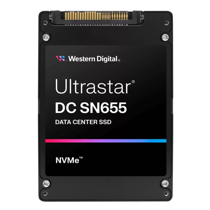 SSD сървър Western Digital Ultrastar SN655 0TS2462, 7.68TB, U.3 PCIe Gen4 x4, NVMe 1.4, ISE, WUS5EA176ESP7E3