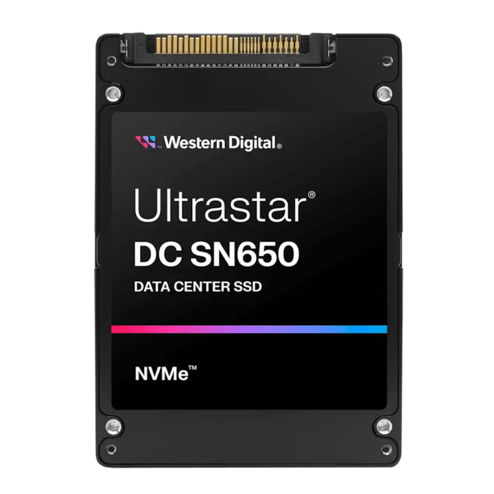 SSD сървър Western Digital ULTRASTAR SN650 ISE, 7.68TB, PCIe 4.0/NVMe, 2.5"