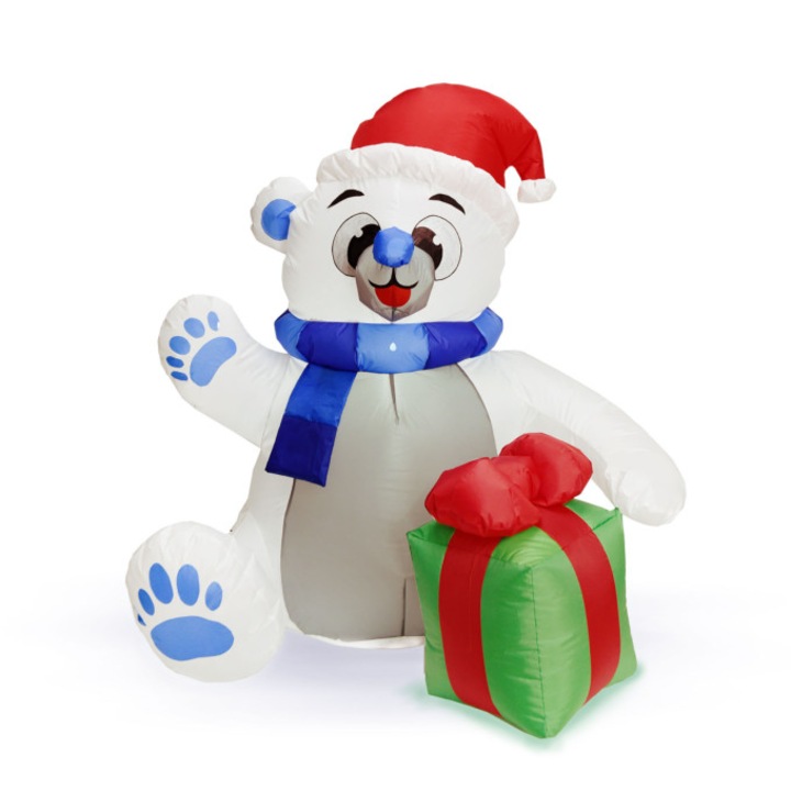 Óriási felfújható LED dekoráció - Jegesmedve 120cm