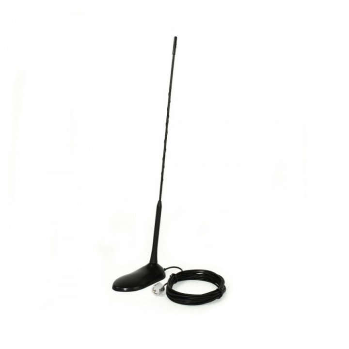idealSTORE CB PNI Extra 45 антена с включен магнит, канали 80, честота 26, 965 - 27, 405 Mhz, 150 W, кабел RG58, щепсел PL259, 50 ома, дължина на кабела 4 м, черен