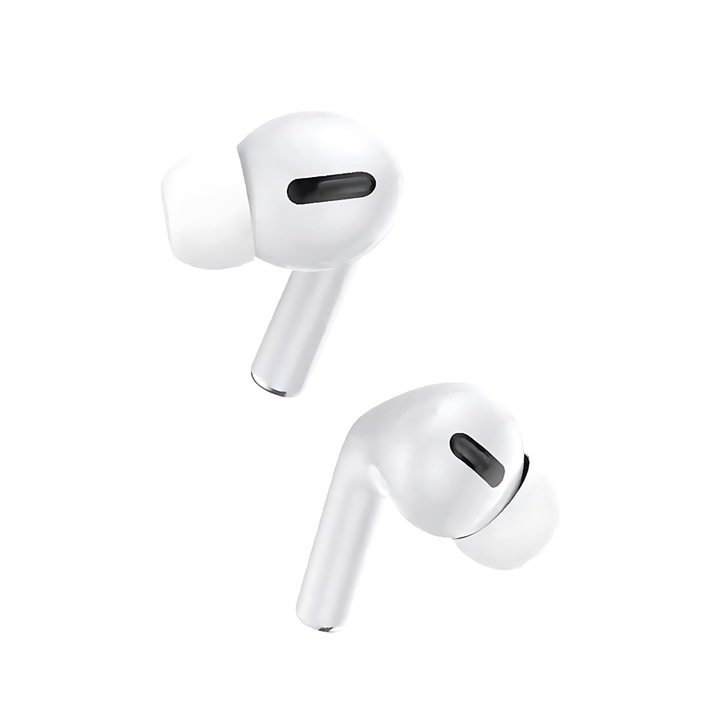 Безжични слушалки XO - F100, TWS Wireless charge, GPS, ANC, Bluetooth, бели