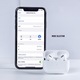 Безжични слушалки XO - F100, TWS Wireless charge, GPS, ANC, Bluetooth, бели