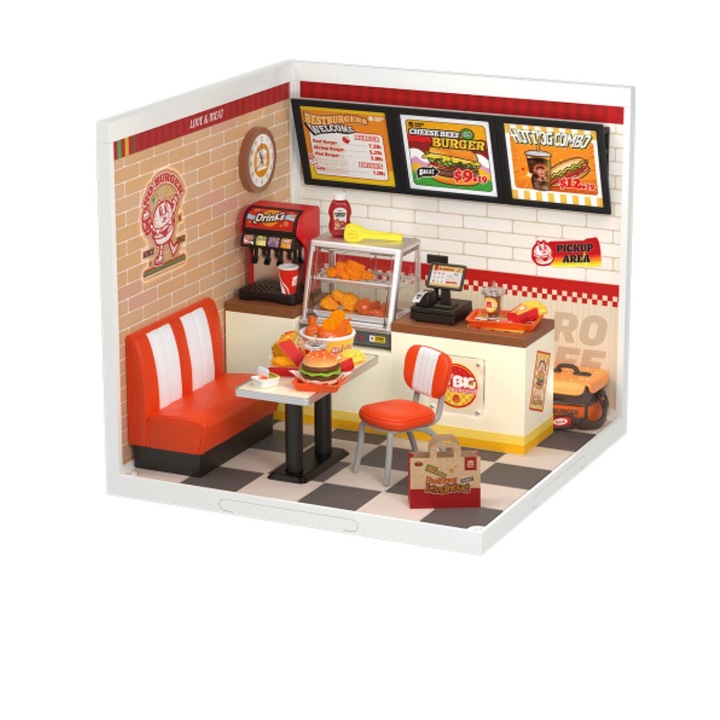 Robotime, Yum Yum Burgerek, ABS anyag, többszínű