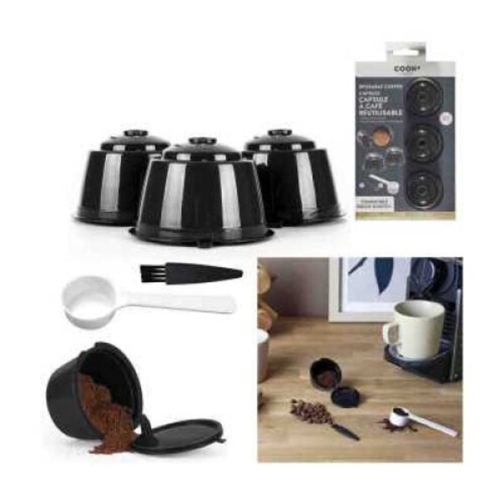 Set 3 capsule reutilizabile Dolce Gusto, plastic, Cook Concept - 3664944210030