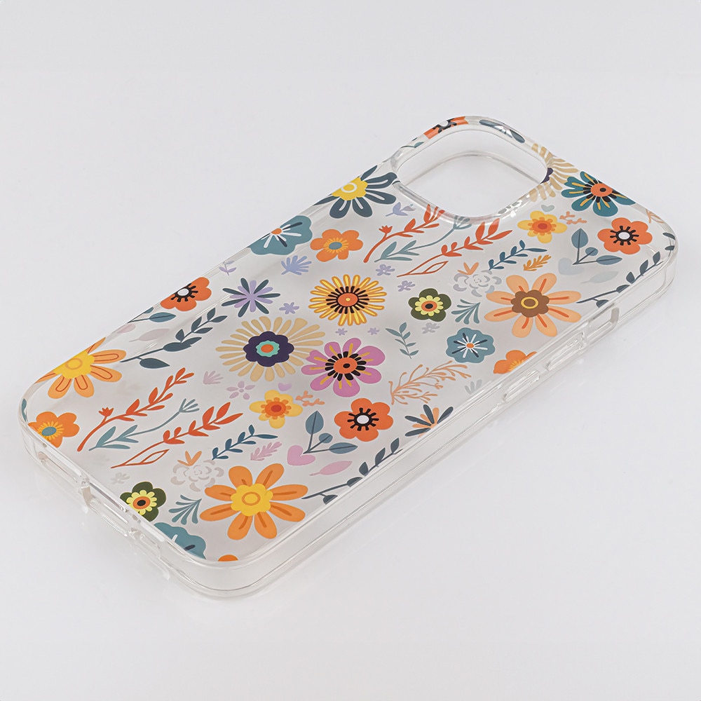 Husa telefon pentru Samsung Galaxy S22, IMD Print, design floral, acces usor la porturi, slim
