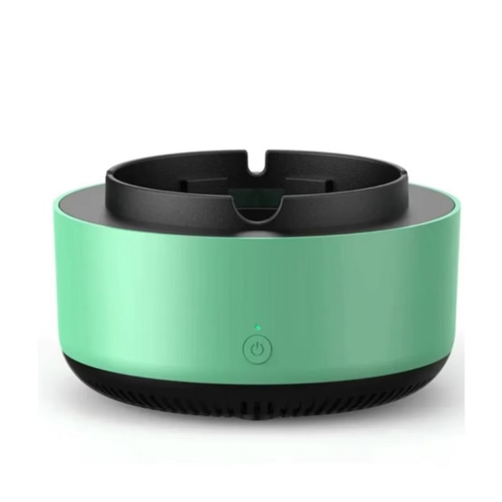 Elektromos hamutartó szívóval, coshop, légtisztító, légfrissítő a szagok és füst eltávolítására, otthonra, irodába, autóba, zöld