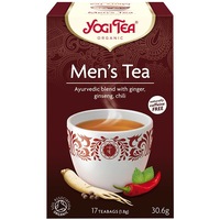 Ceai pentru barbati cu ghimbir, ginseng si ardei iute ECO 30,6 g (17 pliculete) - Yogi Tea