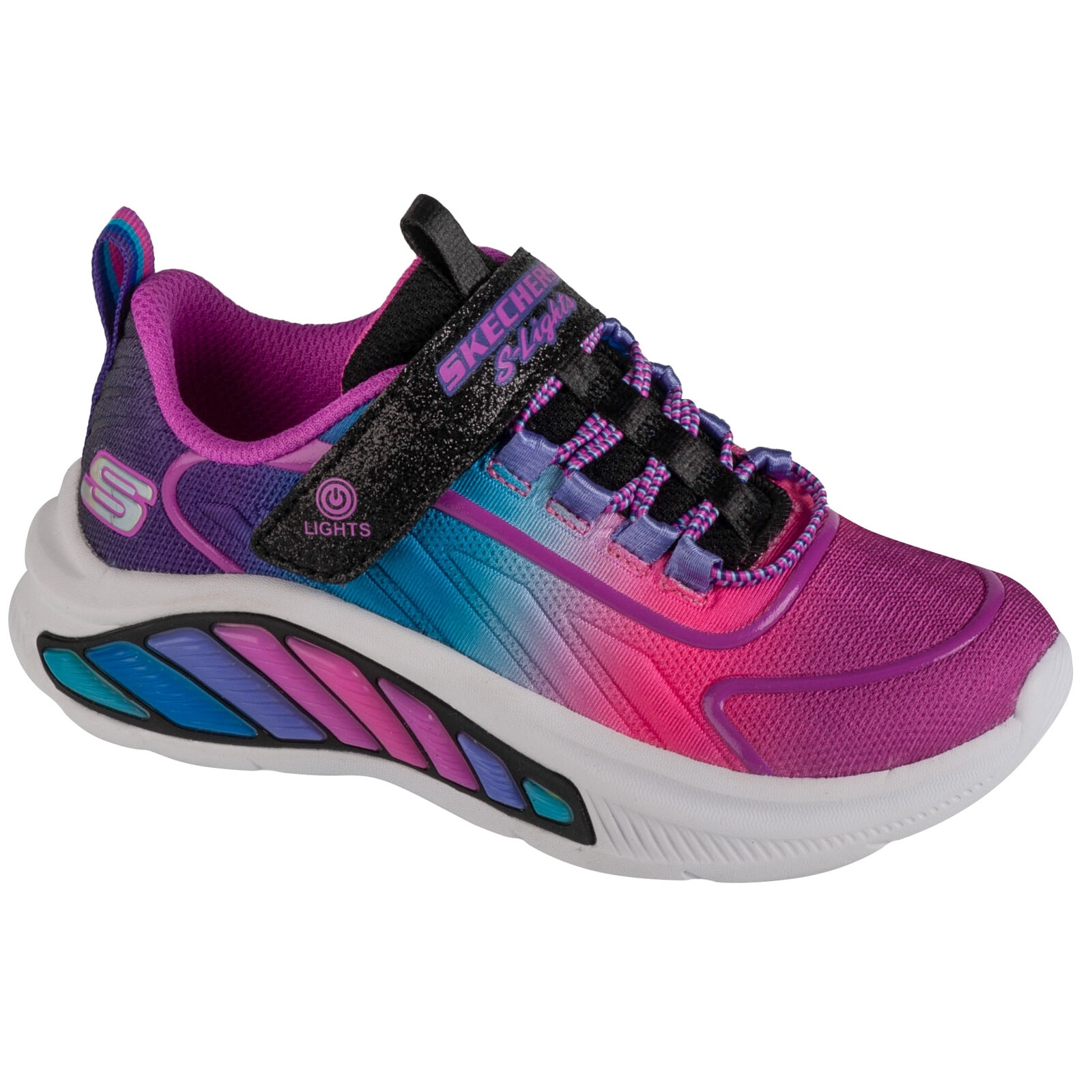 Fontaine 32個 Pantofi sport copii, Skechers Rainbow Cruisers 303721L-BKMT, Negru