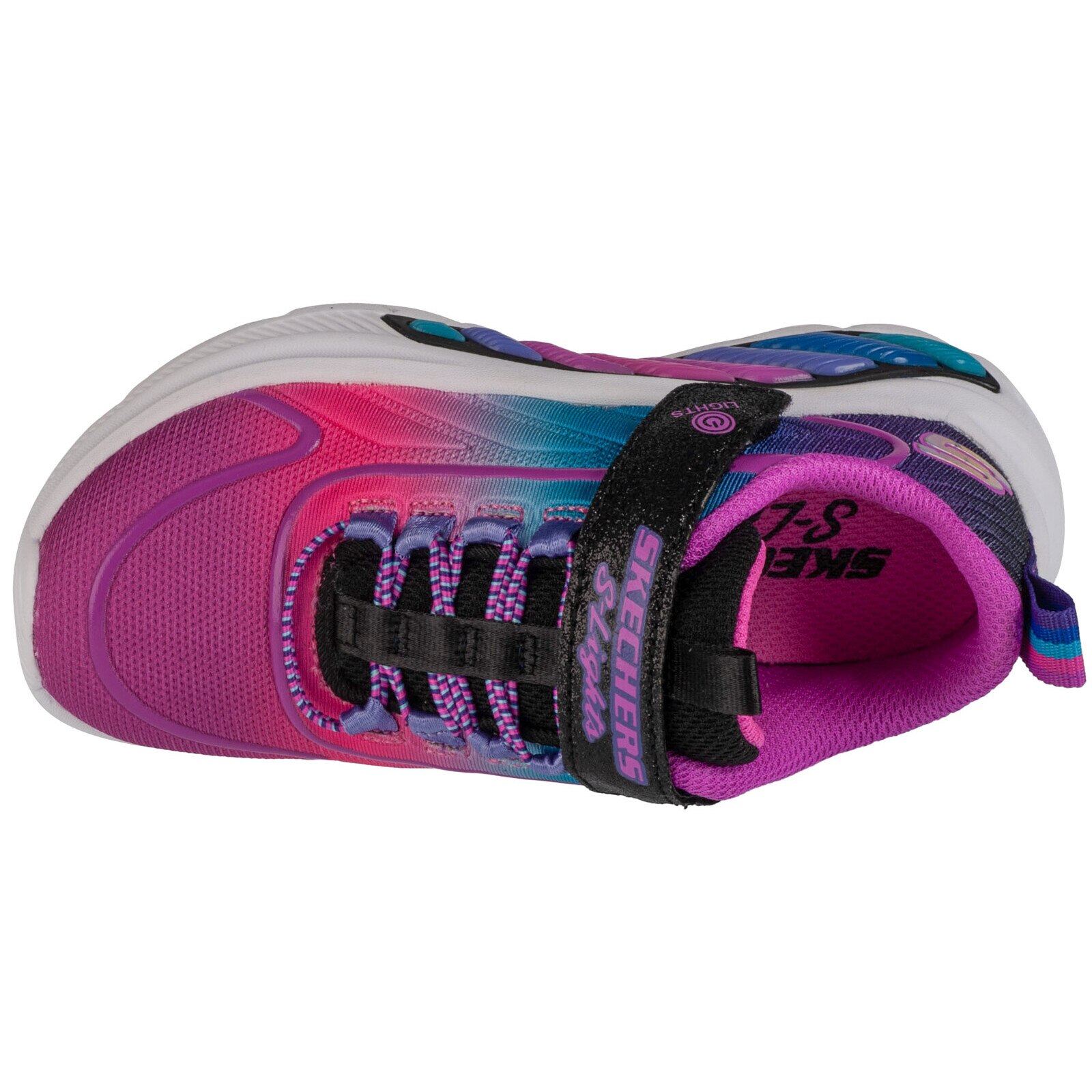 Pantofi sport copii, Skechers Rainbow Cruisers 303721L-BKMT, Negru