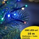 Instalatie SIKS de Craciun Muzicala, Fir Verde, Tip Sir, 100 LED, 10m, Interior Si Exterior, Interconectabila, Alimentare Priza, Cutiuta Muzicala, Multicolor