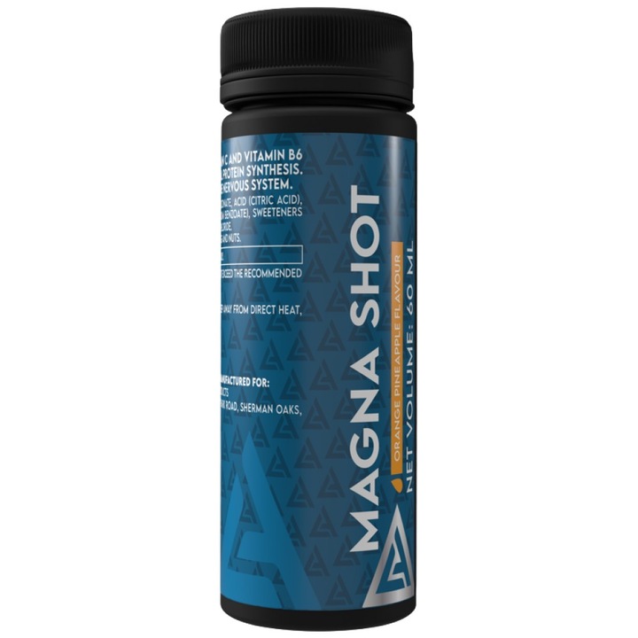 Хранителна добавка Lazar Angelov Nutrition Magna Shot with Vitamin C and B6, Портокал с ананас, 60 мл