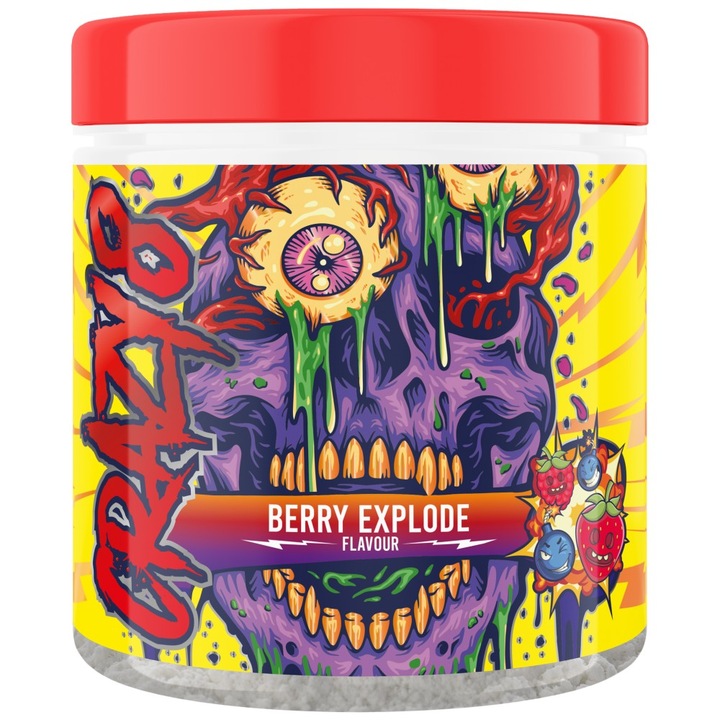 Хранителна добавка SWEDISH Supplements Crazy 8 Extreme 8 Stimulant Source Pre-Workout, Berry Explode, 325 грама