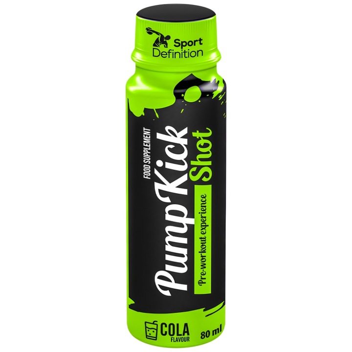 Supliment alimentar Sport Definition Pump Kick Shot, Cola, 80 ml