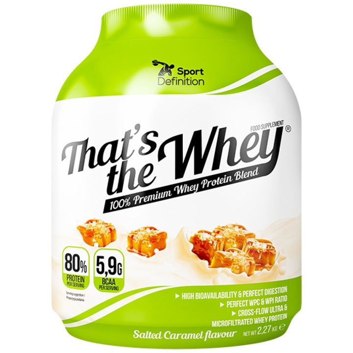Хранителна добавка Sport Definition Thatand's The Whey, Солен карамел, 2270 грама