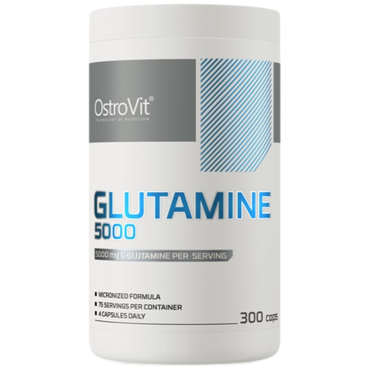 Хранителна добавка OstroVit Glutamine 5000, 300 капсули