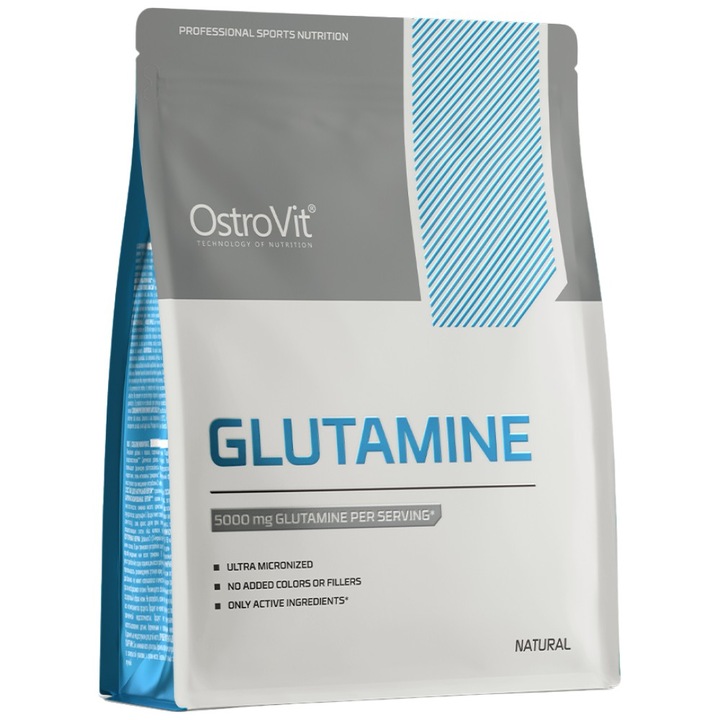 Хранителна добавка OstroVit Glutamine Powder, Неовкусен, 500 грама