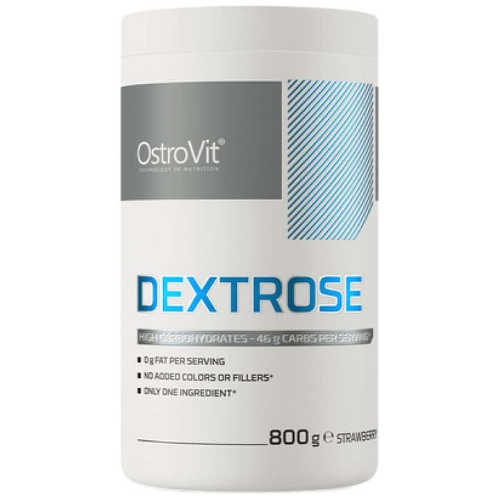 Хранителна добавка OstroVit Dextrose, Ягода, 800 грама