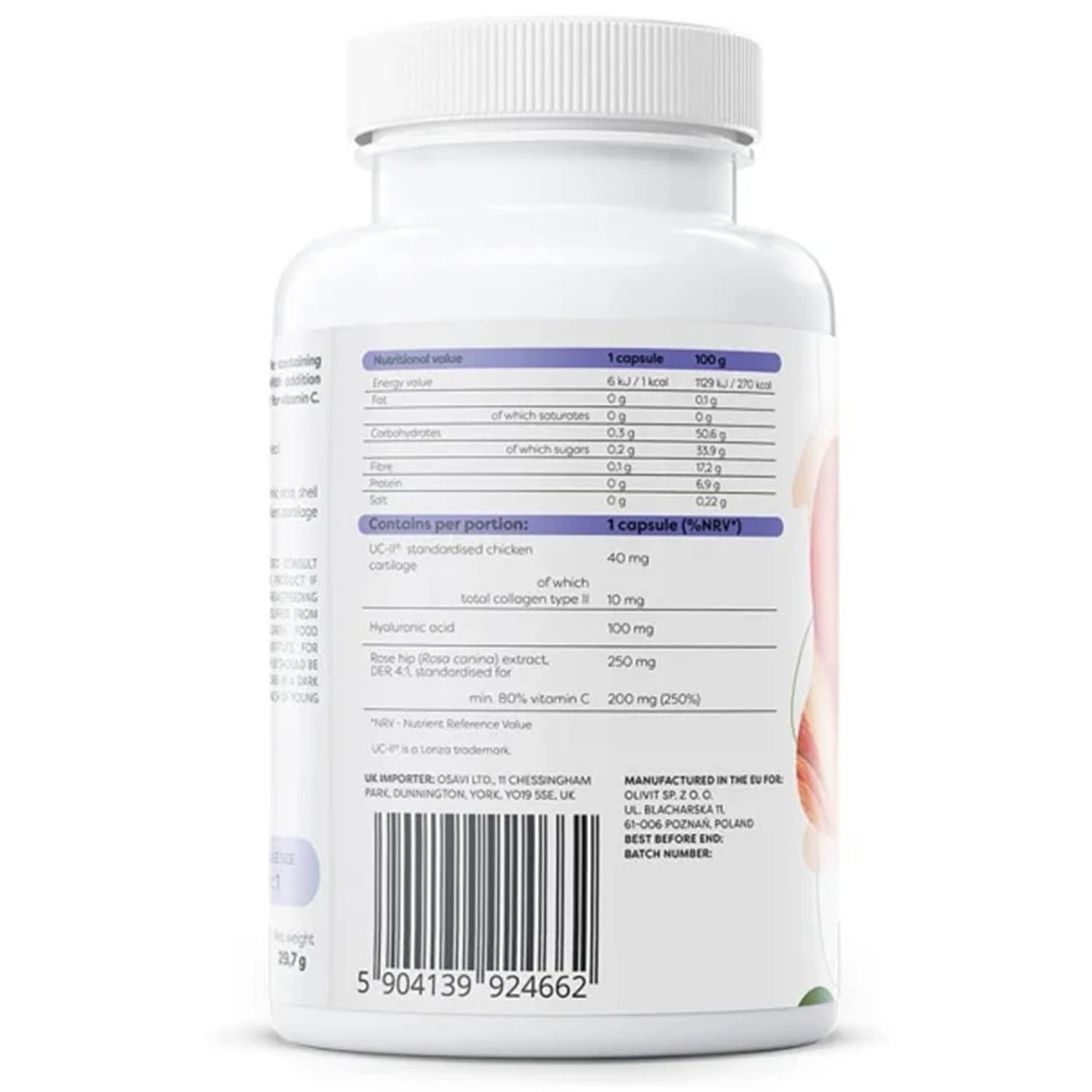 UC-II Collagen type II with hyaluronic acid, Osavi, 60 capsule - eMAG.ro
