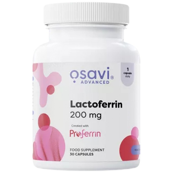 Хранителна добавка Osavi Lactoferrin 200 mg Proferrin®, 30 капсули