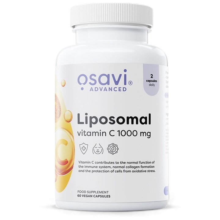 Хранителна добавка Osavi Liposomal Vitamin C 1000 mg, 60 капсули
