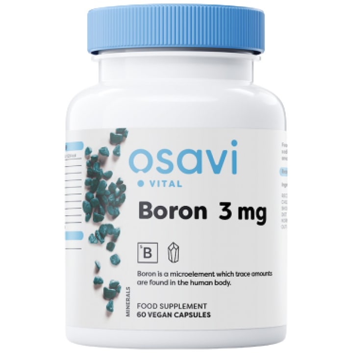 Хранителна добавка Osavi Boron 3 mg, 60 капсули