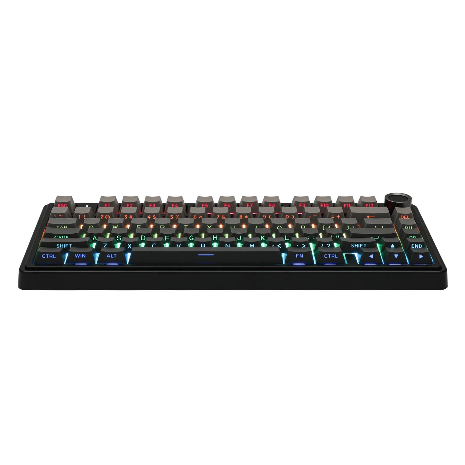 Tastatura Mecanica Gaming, Aula F75 Black Grey gradient (Side