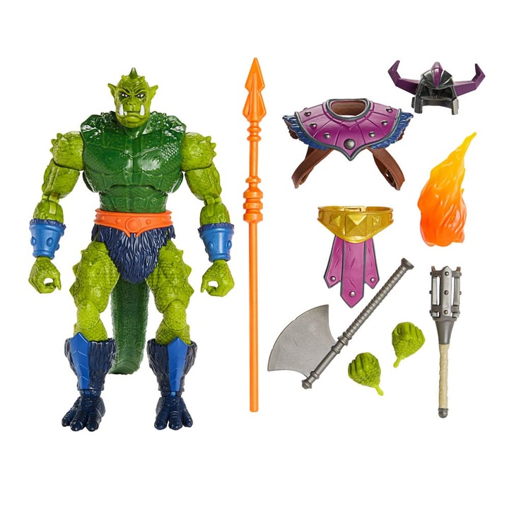 Figurina Whiplash, Mattel, Masters of the Universe, 21cm, set cu accesorii