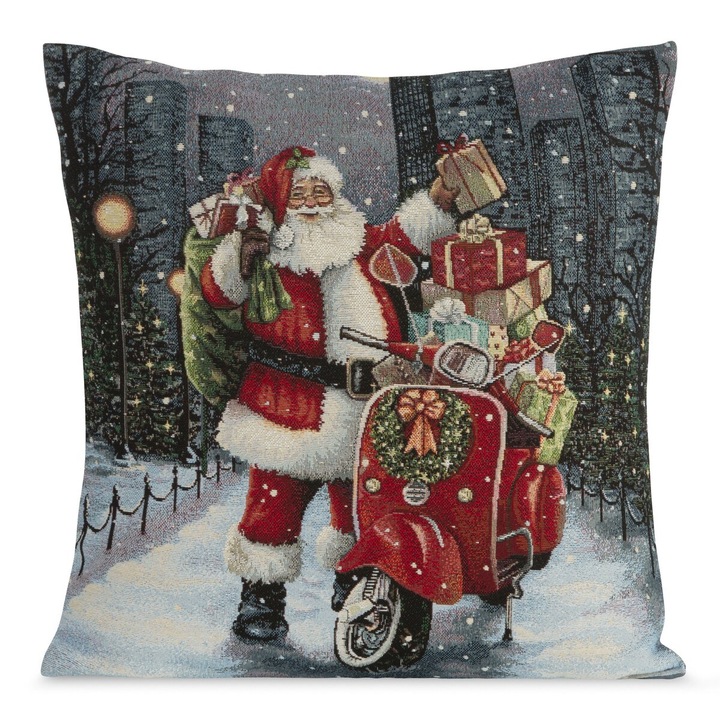 Párnahuzat Mikulás 45 x 45 cm Eurofirany szürke