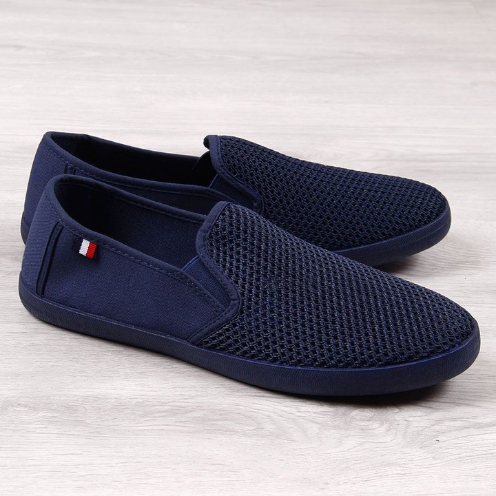 Pantofi, Lano, Din Plasa Cu Ochiuri Mici, Usoare Si Confortabile, Materiale De Inalta Calitate, Navi, Bleumarin