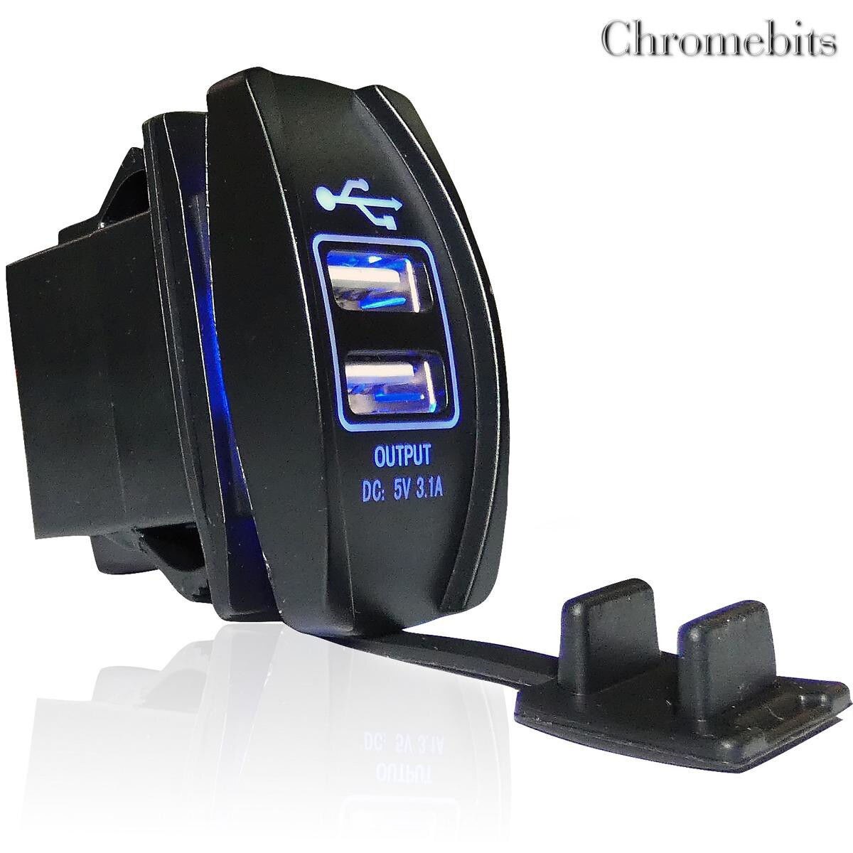 Incarcator Auto USB Dublu cu Protectie Incorporat masini ATV barci 3.1A