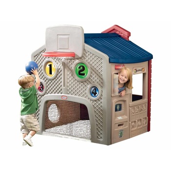 Loc de joaca de exterior Little Tikes - Casuta de la oras, maronie Loc de joaca de exterior Little Tikes - Casuta de la oras, maronie