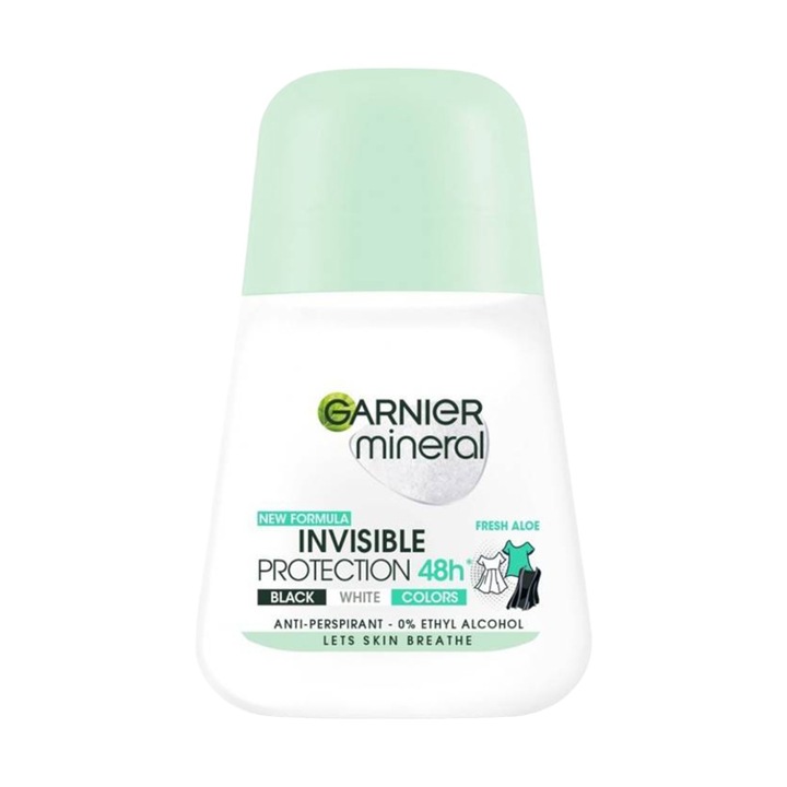 Garnier Mineral Antiperspirant Roll-On Invisible Protection 48h Fresh Aloe