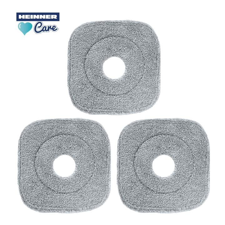 Set 3 rezerve mop rotativ Heinner Care Mega Clean, microfibra