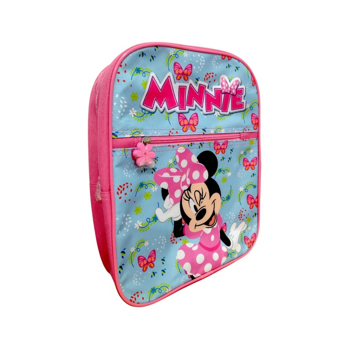 Hátizsák egy fő rekesszel és zsebbel, 30x8x23 cm, állítható és megerősített pántokkal, többszínű, Minnie Mouse