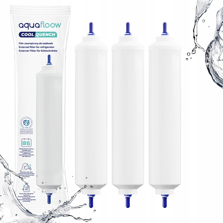Set 3 filtre de apa pentru frigidere Samsung cu furtun de inlocuire DA29-10105J HAFEX/EXP