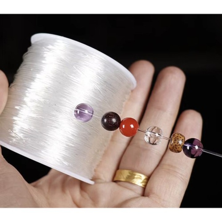 Banda elastica pentru realizarea bratarilor, Zola, 40 m, transparenta, grosime 1 mm