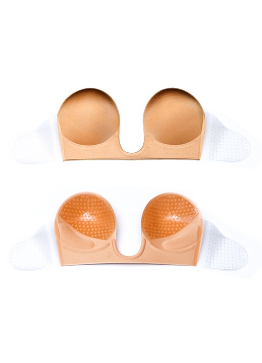 Sutien fara bretele, BGHYHYHI, silicon, culoarea pielii, reutilizabil, stil spate deschis, B EU