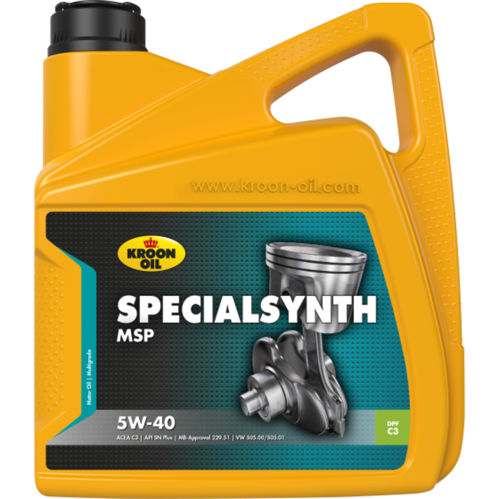 Ulei motor KROON OIL Specialsynth MSP 5W40 35213, volum 4 litri, sintetic
