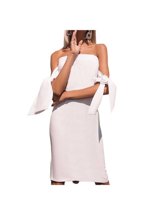 Jormftte koktélruhák, nyári váll nélküli alkalmi maxi ruha