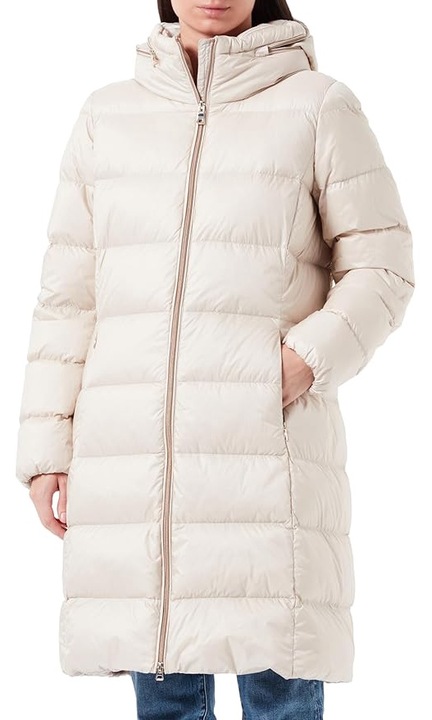 Дълго яке с пух Geox Charlene, Кремаво, XL-XXL / 54 IT / 50 EU
