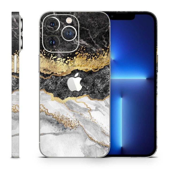 Folie skin compatibila cu Apple iPhone 13 Duo marble