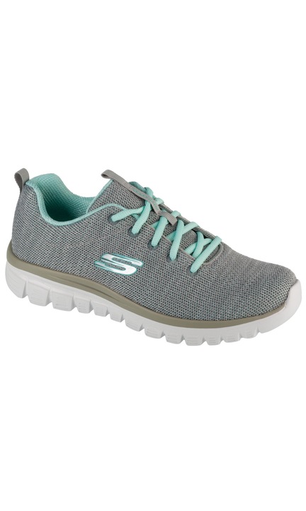 Pantofi sport, Skechers Graceful - Twisted Fortune 12614-GYMN, Verde menta, 37 EU