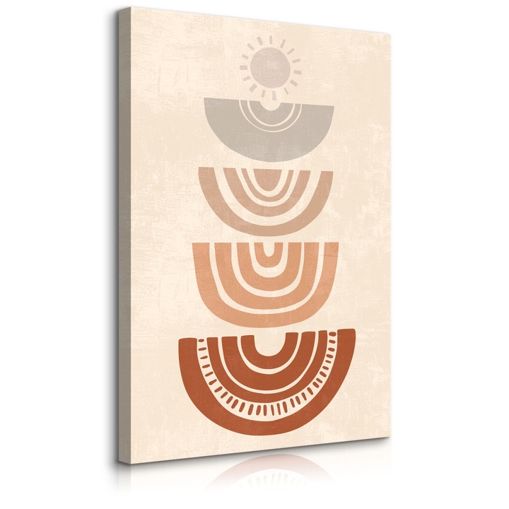 Стенопис стари бохо геометрични мотиви 3D 40 см x 50 см абстракция перфектна декорация за спалнята