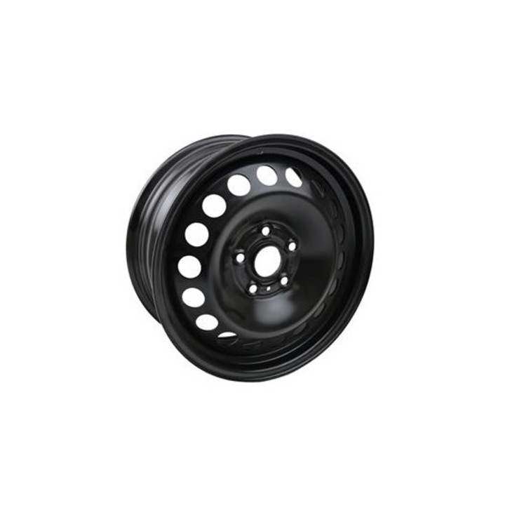 Janta auto Fast, pentru VW Caddy III, otel, neagra, 6.5J x 16", ET48, 5 x 112