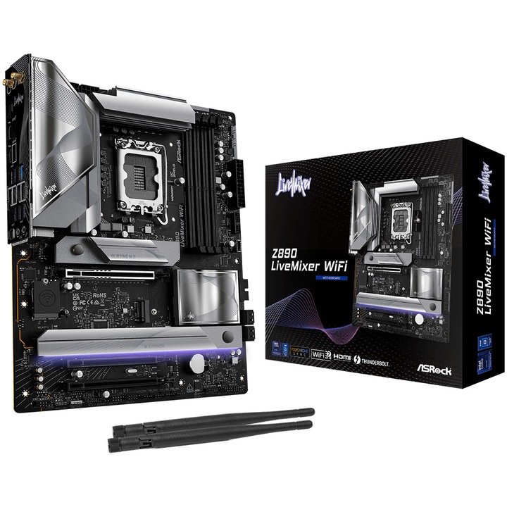 Дънна платка ASROCK Z890 LIVEMIXER WIFI, Socket LGA 1851