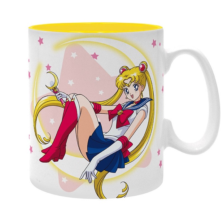 Cana ceramica, Abystyle, Sailor Moon, 460 ml