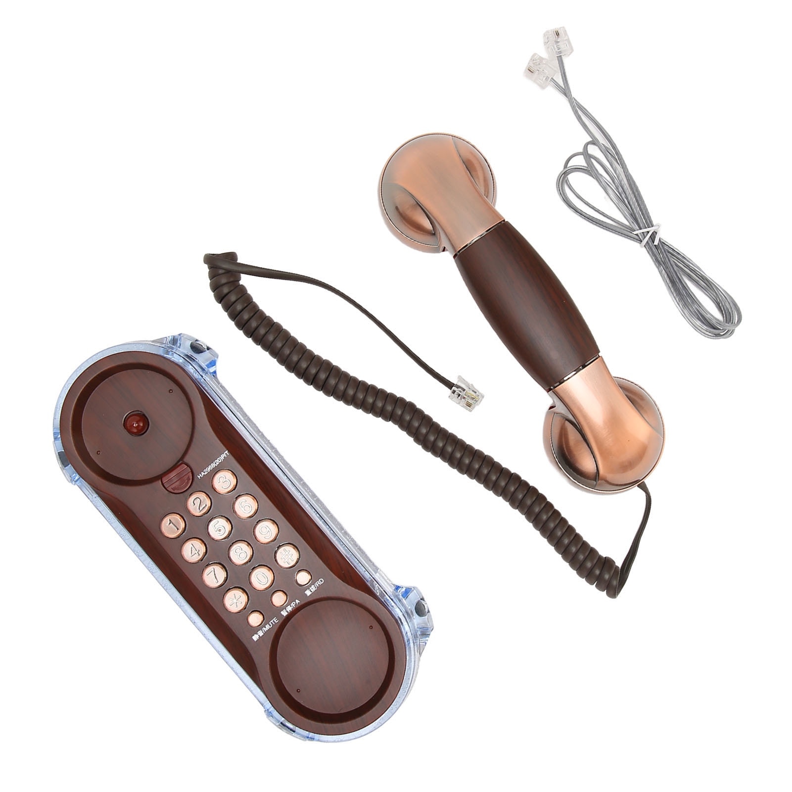 Telefon fix retro, Mmgoqqt, Plastic, Maro - eMAG.ro