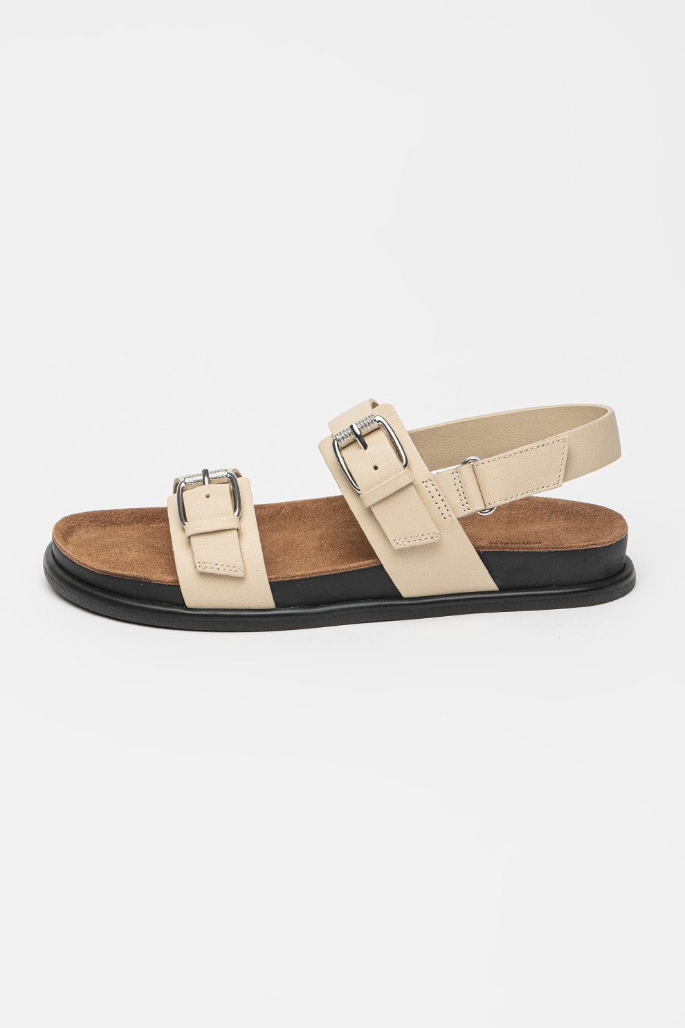 Vagabond Shoemakers, Sandale de piele cu catarame, Bej, 39