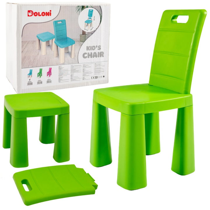 Scaun pentru copii 3in1, DOLONI, verde, 34,8x21,7x60,5cm